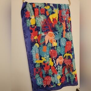 Lush Pastel Knot-Wrap with Animal Print